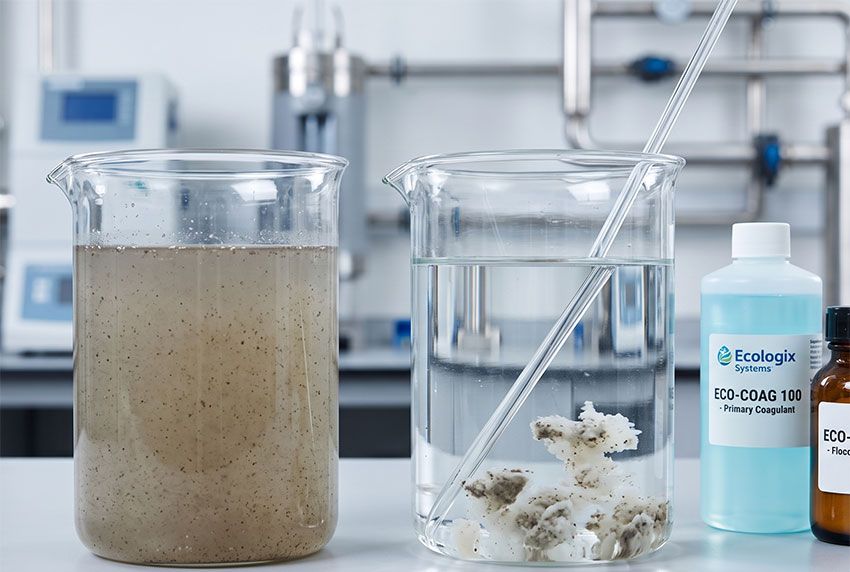 Chemical jar test results