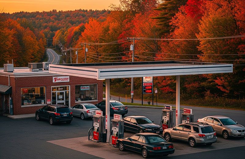 Gas Station in North East USA.