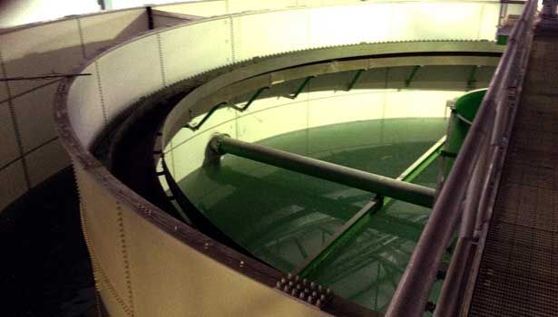 Ecologix IBR sludge settles in the clarifier preparing treated effluent for discharge.