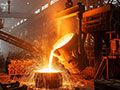 Industrial steel manufacturing plant