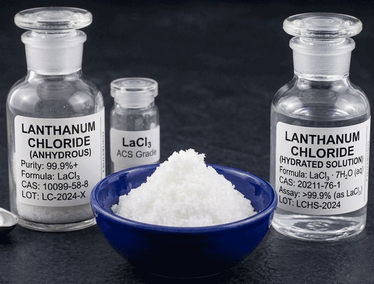 Lanthanum chloride for phosphate removal