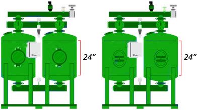 Multimedia Filter vessel 24" vessel