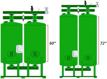 Multimedia Filter vessel 60" and 72" vessel