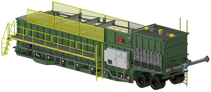 ITS Frac Water Treatment System Model 1500 Right Side ISO View