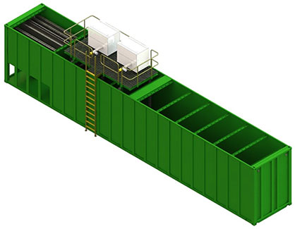 MBBR ISO Containerized Biological Treatment ISO View